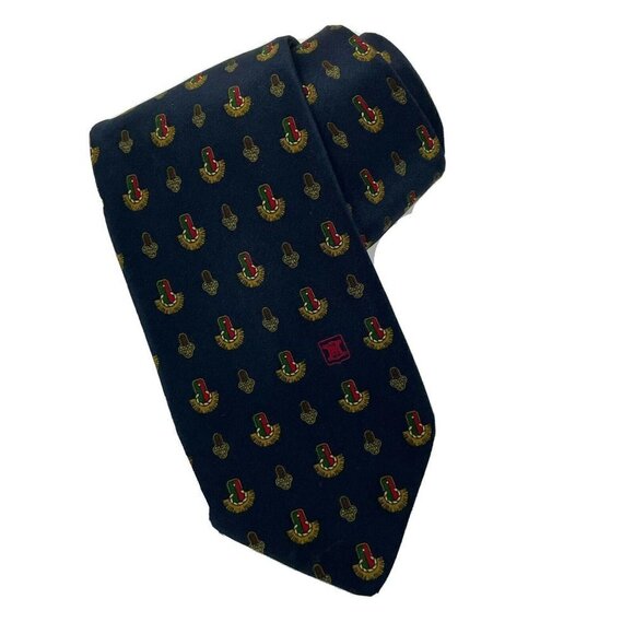 Celine Paris Men's Blue‎ Men's Necktie 100% Silk - Picture 6 of 7